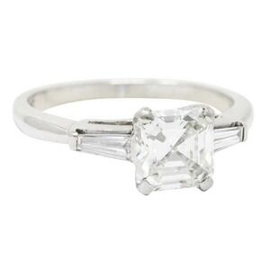 SIZE 9 925 Square Cut CZ Ring